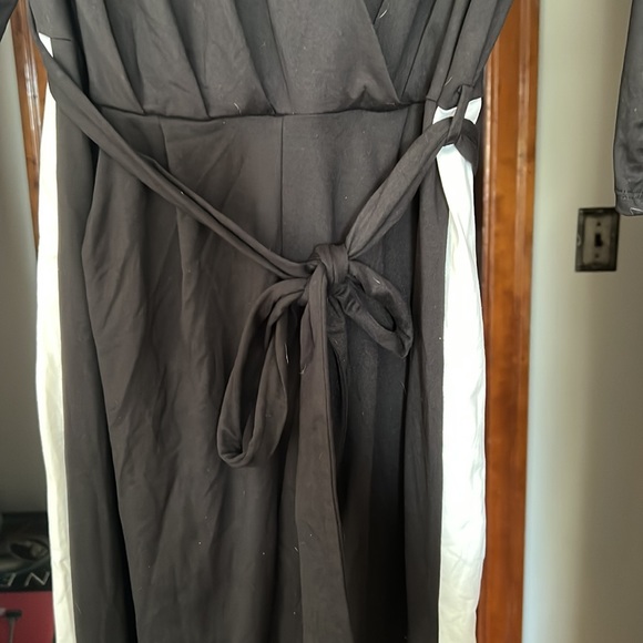 Black & White Jumpsuit- plus size - Picture 2 of 4